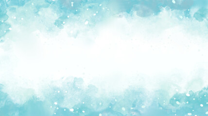 Abstract blue sky  watercolor background with space for texts.