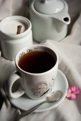 cup of tea and cookies