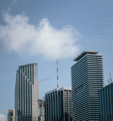 Fototapeta na wymiar skyscrapers country downtown miami florida sky blue urban real state 