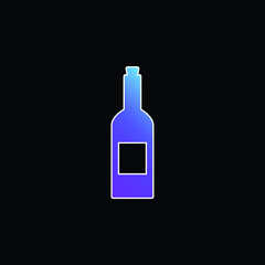Bottle Of Wine blue gradient vector icon