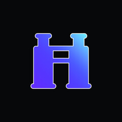Binoculars blue gradient vector icon
