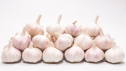 Garlic isolated on a white background.
