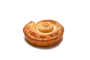 Tasty puff isolated on a white background.
