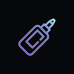 Bottle Of Glue blue gradient vector icon