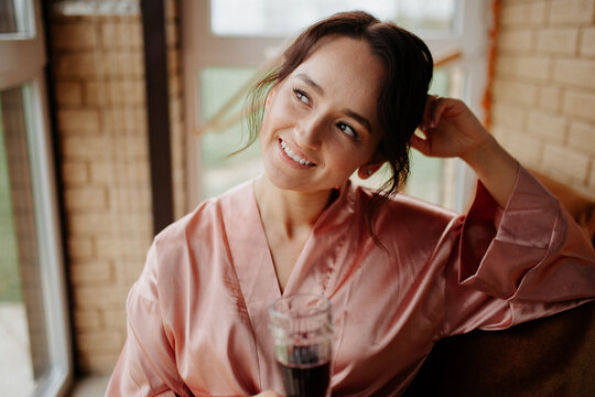 woman drinking wine