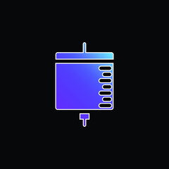 Obraz premium Blood Transfusion blue gradient vector icon