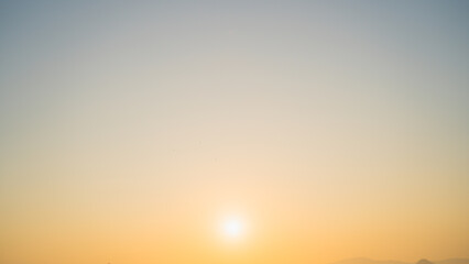 Sunset sky for background or sunrise sky and cloud at morning. in Asia and Phuket Thailand.