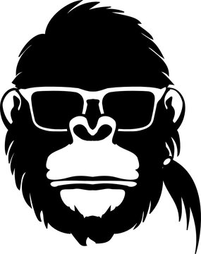 Boss Monkey Wearing Glasses