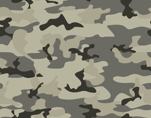 Camouflage sandy military modern pattern, army print. EPS