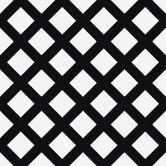 Minimal waffle pattern. Seamless diagonal lines ornament.