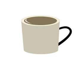 coffee mug on white background