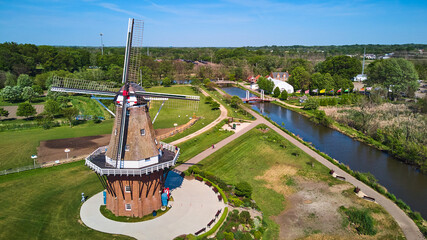 Windmill in Holland, Michigan - obrazy, fototapety, plakaty