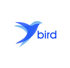 Abstract bird logo design illustration vector eps format , suitable for your design needs, logo, illustration, animation, etc.