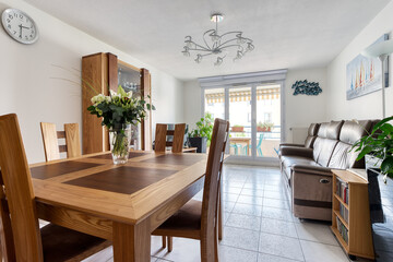 dining room with dining table