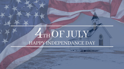 Independence Day Background. 4th of July patriotic celebration graphic. 
