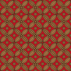 cacao beans seamless pattern