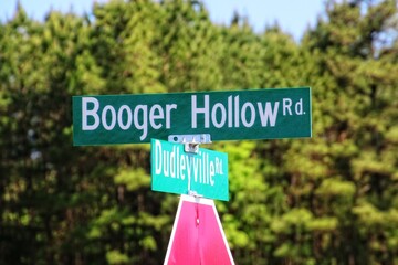 Road sign down south
