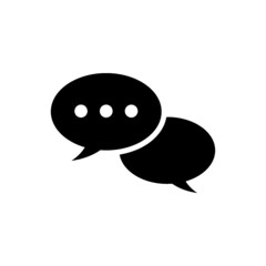 Chat box icon isolated on white background