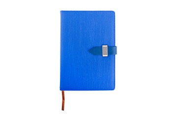 blue notepad book isolate on white background