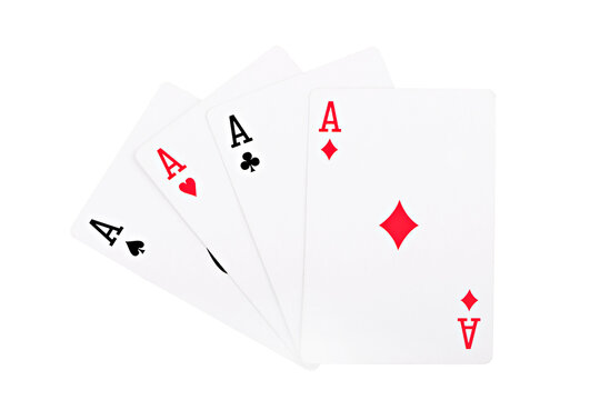 playing cards ace isolate 
