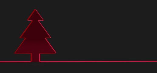 winter merry christmas card modern 3d minimal beautiful