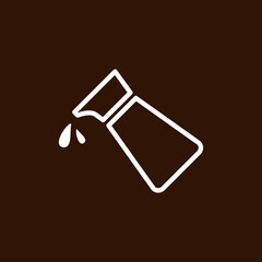 Shoyu sauce. Japan sauce symbol vector.