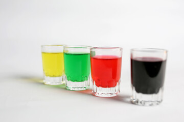 Color Water in Glass