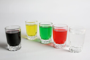 Color Water in Glass