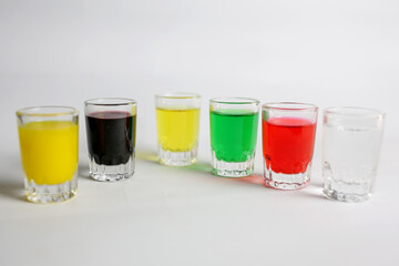 Color Water in Glass