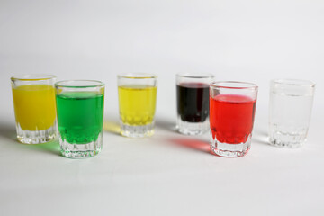 Color Water in Glass