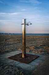 old shower on the beach