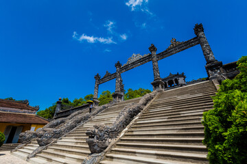 Fototapeta na wymiar Khai Dinh mausoleum Hue Vietnam
