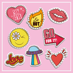 patches trendy retro