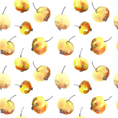 Watercolor berries pattern