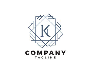 Fototapeta premium Initial Letter KA Logo Design Template