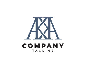 Initial Letter KA Logo Design Template