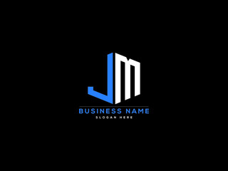 Letter JM Logo, creative jm logo icon vector for business - obrazy, fototapety, plakaty