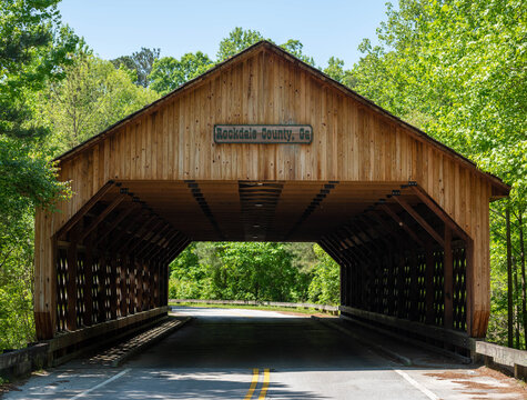 This is a Covered Bridge in Conyers, Georgia.