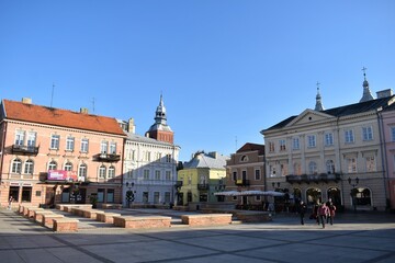 Fototapeta na wymiar Piotrków Trybunalskie town square