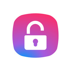 Open Lock - Sticker