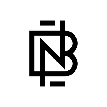 Letter BN NB logo design