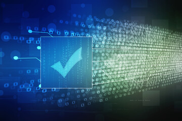 2d illustration Checkbox Tick