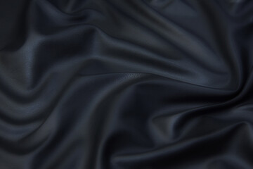Abstract texture of natural black or dark gray color fabric as concept background. Fabric texture...