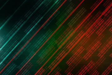 2d illustration Abstract futuristic electronic circuit technology background