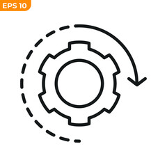Loading process. Update system icon symbol template for graphic and web design collection logo vector illustration