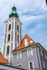 Beautiful church in Cesky Krumlov, Czechia