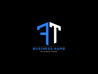 Letter FT Logo, creative ft logo icon vector for business - obrazy, fototapety, plakaty