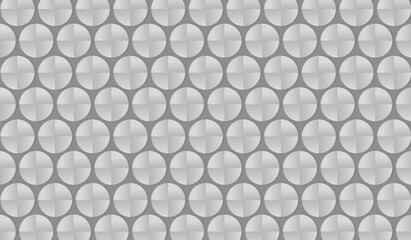 Abstract round shape on gray background.