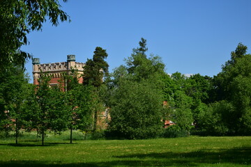 old castle in the park
