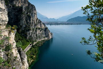 Famous Lake Garda in the Italian Alps, Trentino, Italy, Europe